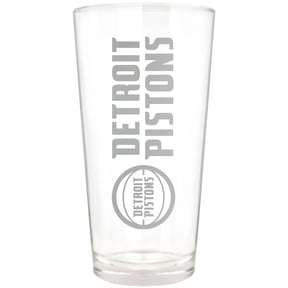 Detroit Pistons Etched 16oz. Vertical Rally Cry Pint Glass