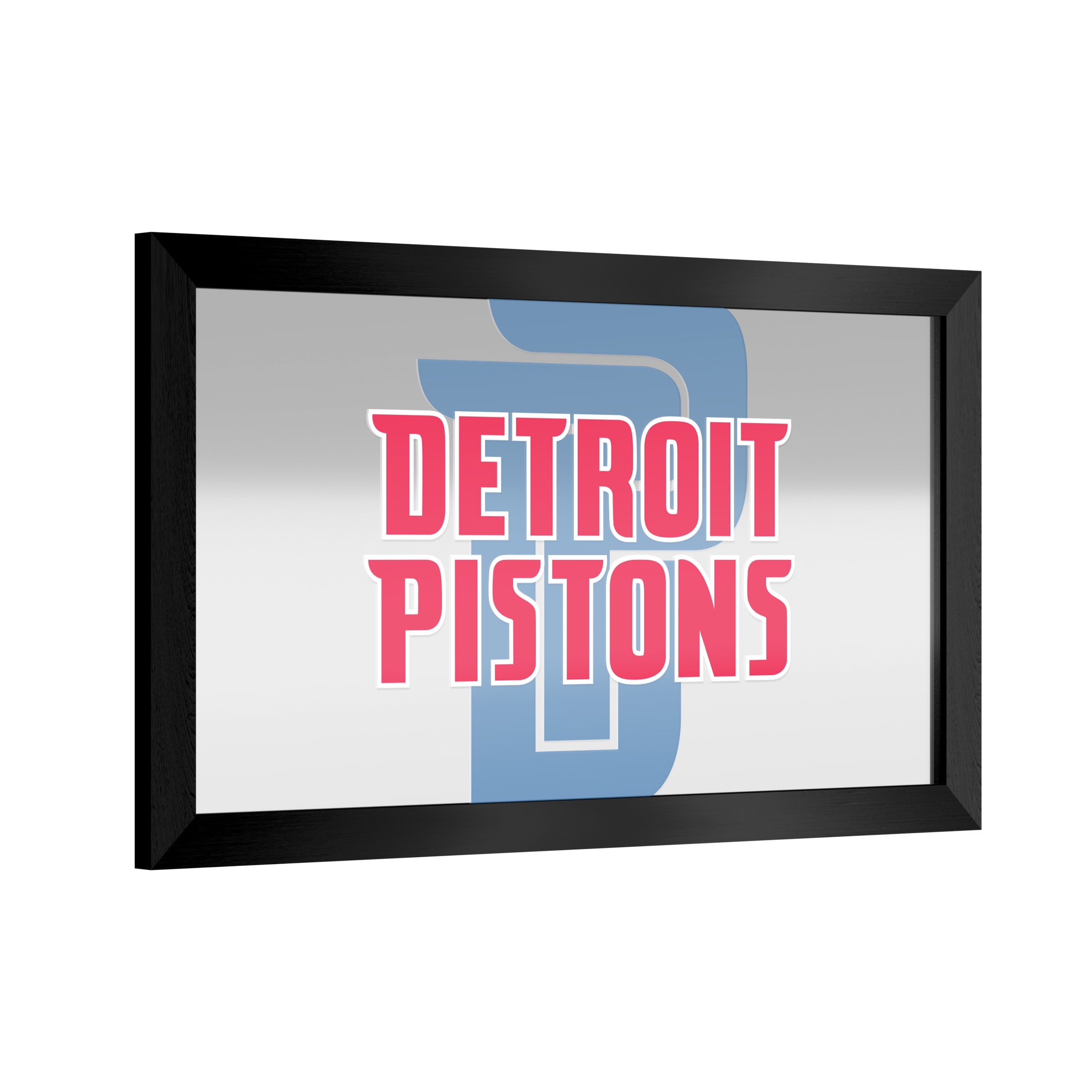 Detroit Pistons Fade Ready-To-Hang Black Framed Wall Mirror