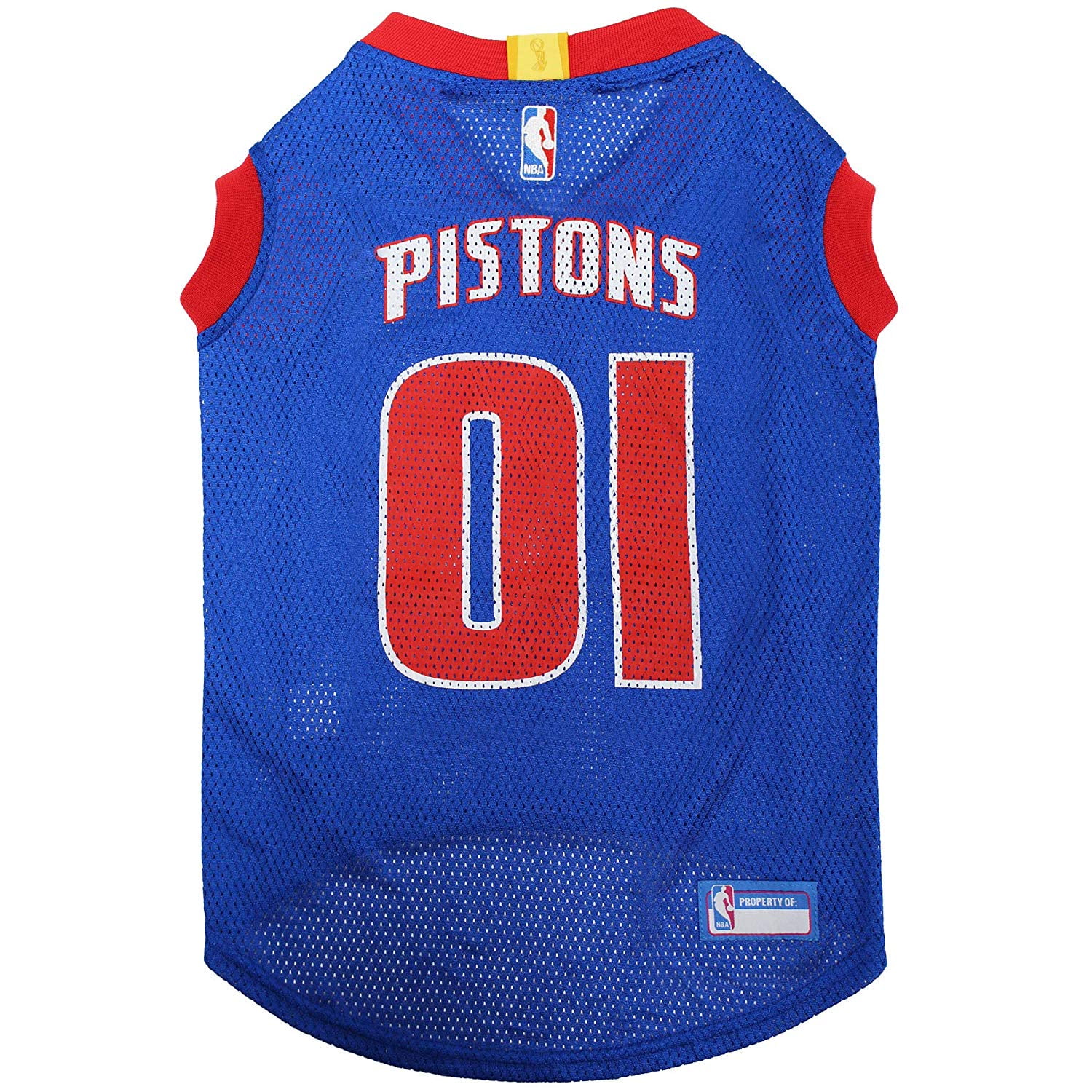 Detroit Pistons Mesh Dog Basketball Jersey