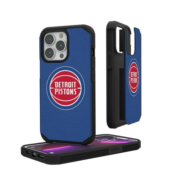 Detroit Pistons Solid Design iPhone Rugged Case