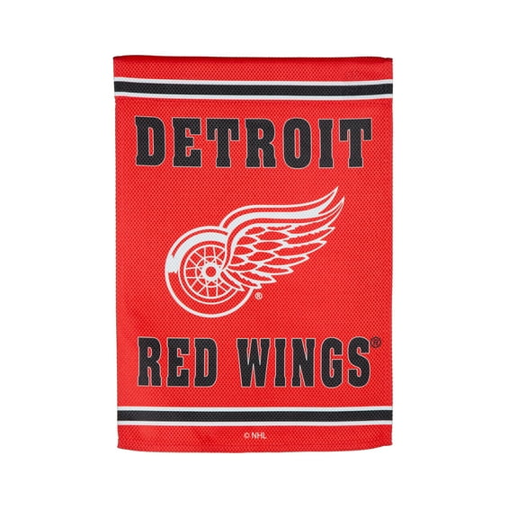 Detroit Red Wings 12.5" x 18" Double-Sided Embossed Suede Garden Flag