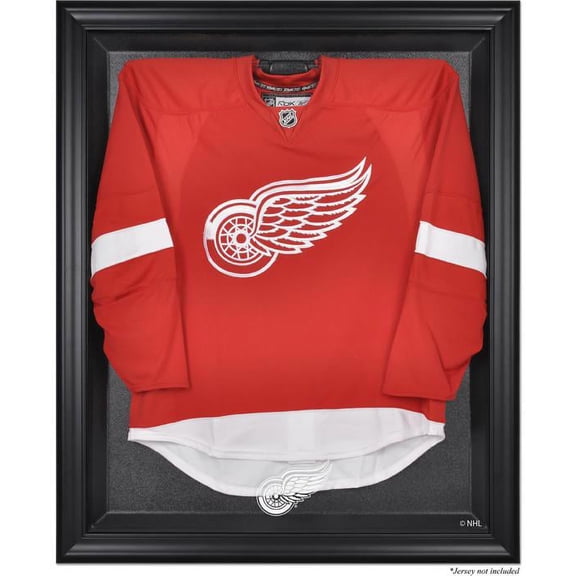 Detroit Red Wings Black Framed Logo Jersey Display Case