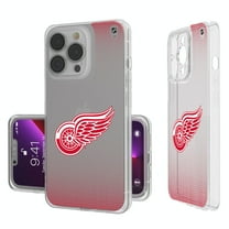 Detroit Red Wings Linen Logo iPhone Clear Case