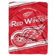 thumbnail image 1 of Detroit Red Wings NHL Stamp Design Raschel Plush 60x80 Twin Size Throw/Blanket, 1 of 2
