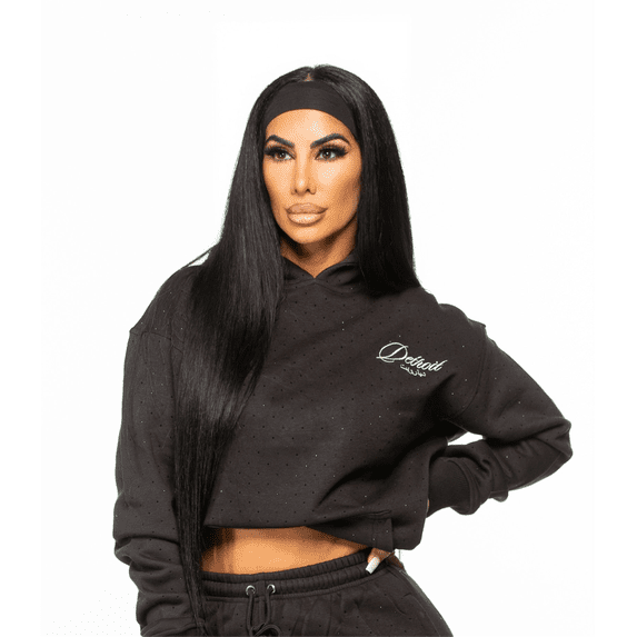 Detroit Rhinestone Hoodie