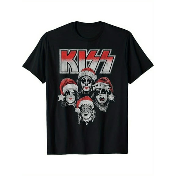 Detroit Rock Santa T-Shirt, 100% Cotton, Gifts for Men Dad Husband Grandpa, S-XXXL