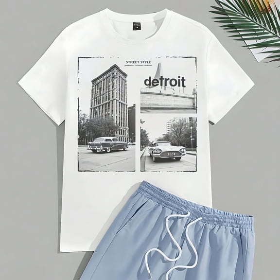 Detroit Street Style - 220g Cotton T-Shirt - Clic r Design - Greektown, Corktown, Midtown -