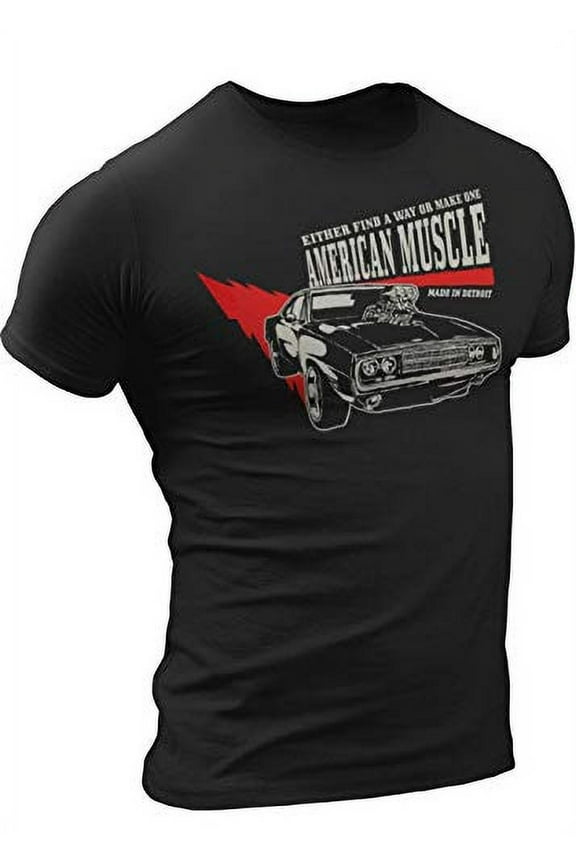 Detroit T Shirts Unisex S M L XL XXL - American Muscle Car Dodge Challenger 1964 Made in Detroit T-Shirt — Detroit Tee Shirts by DETROIṬREBELS