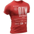thumbnail image 1 of Detroit T Shirts Unisex S M L XL XXL - Detroit DTW Airport T-Shirt — Detroit Tee Shirts by DETROIṬREBELS, 1 of 4