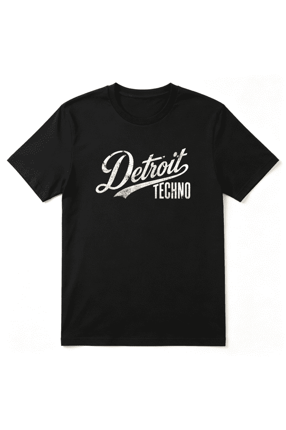 Detroit Techno Cool Graphic Tee For Men And Women, Music Fan City Trip Cotton Short Sleeves T-Shirt