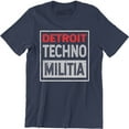 thumbnail image 1 of Detroit Techno Militia - EDM Underground Resistance House Music Mens T-Shirt, 1 of 4