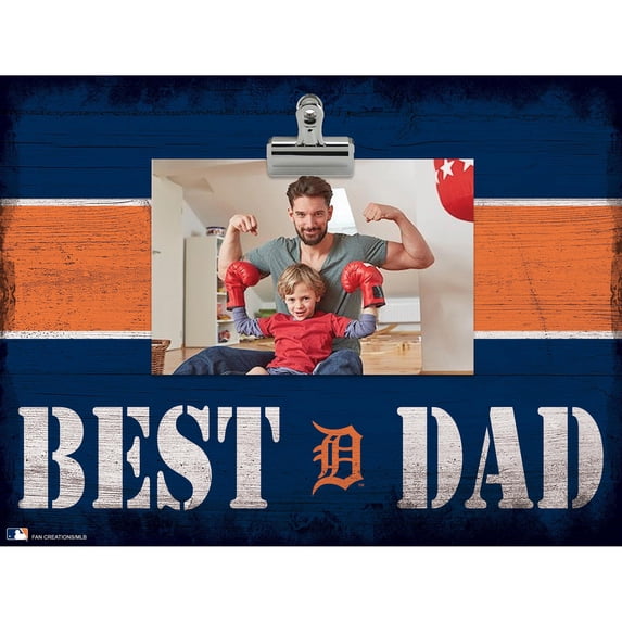 Detroit Tigers 10'' x 10'' Best Dad Clip Frame