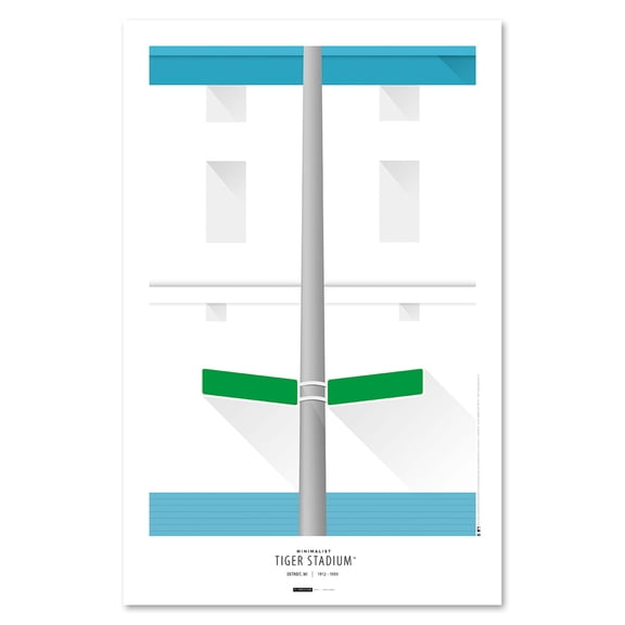 Detroit Tigers 11" x 17" Minimalist Tiger Stadium Wall Art