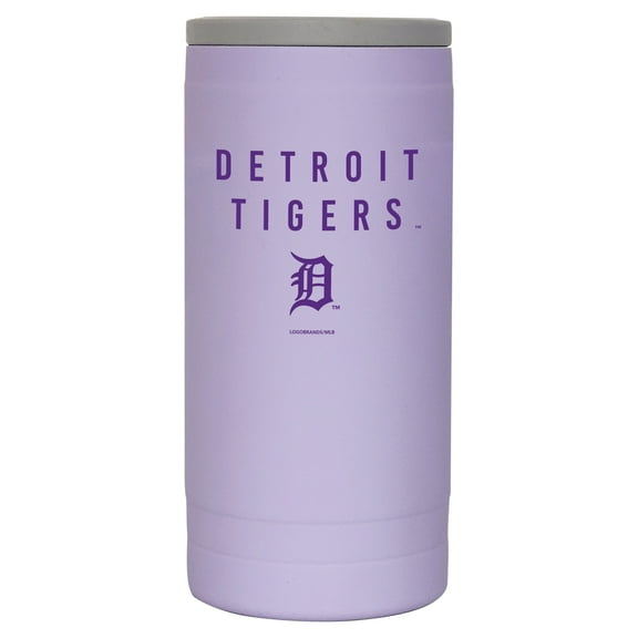 Detroit Tigers 12oz. Lavender Soft Touch Slim Coolie