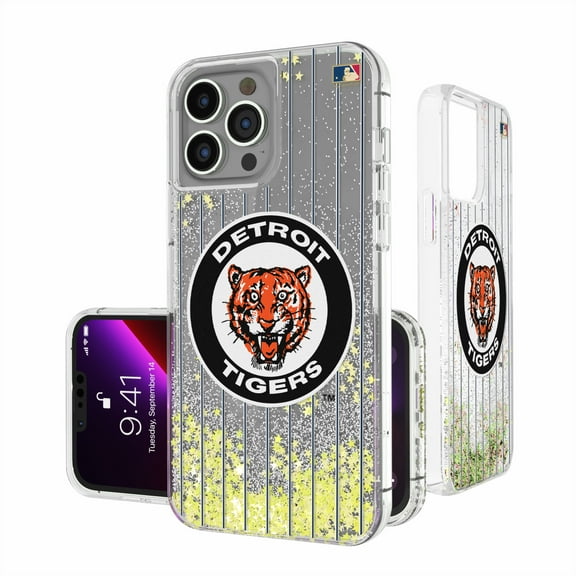 Detroit Tigers 1961-1963 Cooperstown Pinstripe iPhone Glitter Case