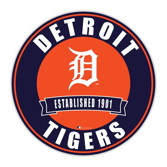 Detroit Tigers 24" Circle with Banner