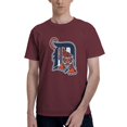 DetroitTigers Baseball Sports TShirts Casual Short Sleeve Crewneck
