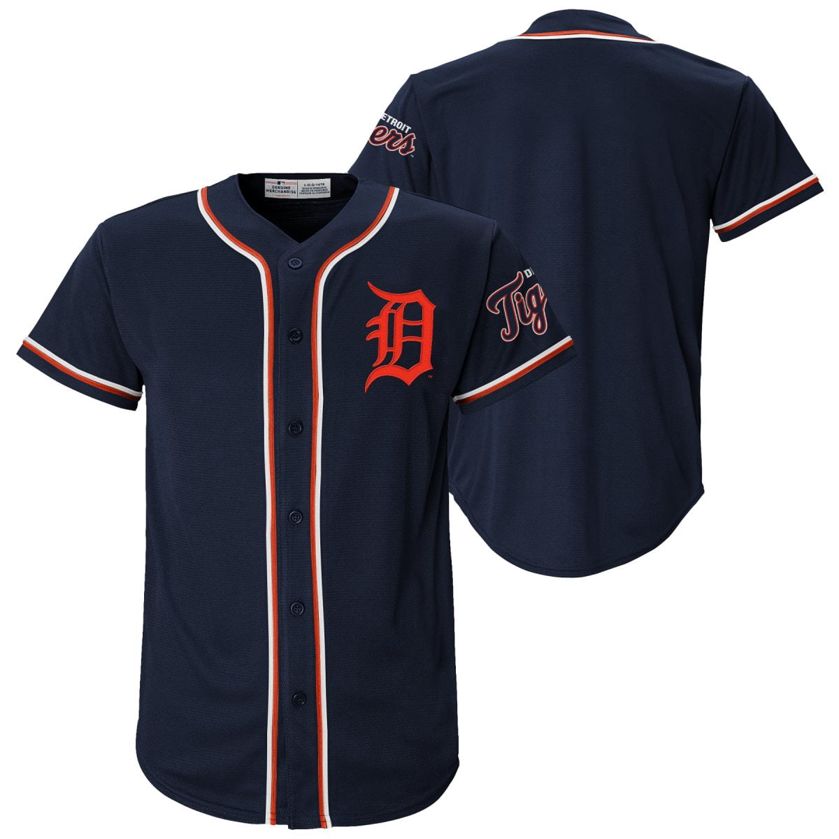 MLB Detroit Tigers Youth Primary Color Synthetic Jersey