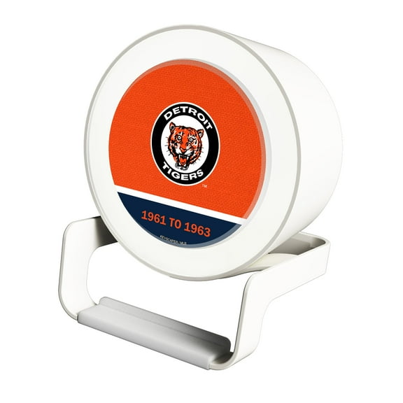Detroit Tigers Cooperstown Team Logo Night Light Charger with Bluetooth Speaker