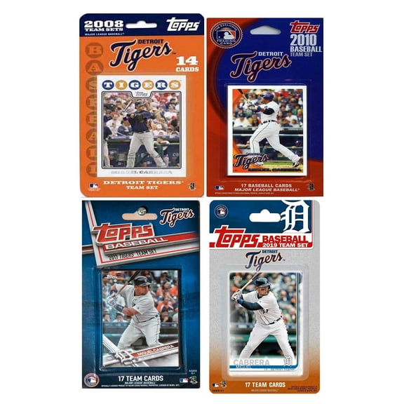Detroit Tigers Multi-Year Trading Cards Sets