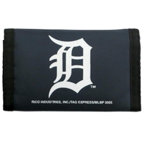 Detroit Tigers Official MLB Nylon Trifold Wallet by Rico Industries 995104