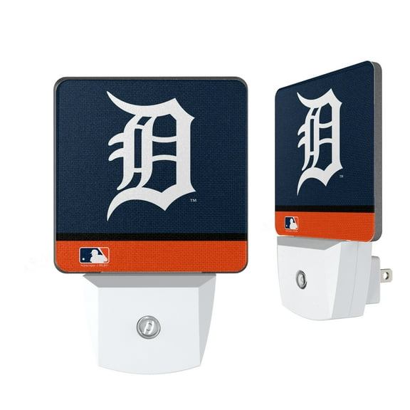 Detroit Tigers Primary Logo Stripe Design Nightlight 2-Pack