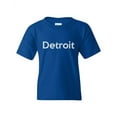 thumbnail image 1 of Detroit Unisex Youth Kids T-Shirt Tee Clothing Youth Small Royal Blue, 1 of 5