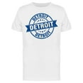 thumbnail image 1 of Detroit Vintage Ribbon T-Shirt Men -Image by Shutterstock, Male 3X-Large, 1 of 2