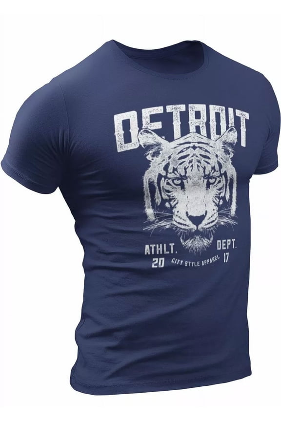 Detroit Wildlife Tiger T-Shirt, Detroit T-Shirts - Sizes S M L XL XXL