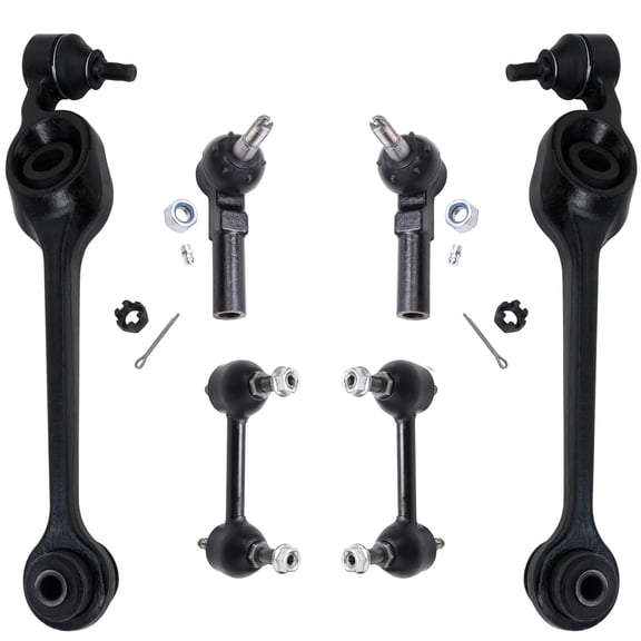 Detroit Axle - Front Control Arms Kit for Saturn SC SC1 SC2 SL SL1 SL2 SW1 SW2, 2 Lower Control Arms w/Ball Joints 2 Outer Tie Rod Ends 2 Rear Sway Bar Links Replacement