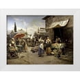 thumbnail image 1 of Detti, Cesare Agostino 24x19 White Modern Wood Framed Museum Art Print Titled - Marketplace, 1 of 4