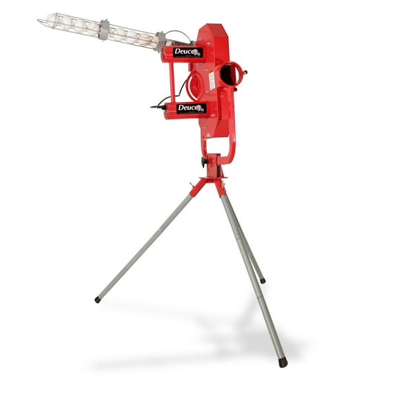 Heater Sports Deuce 75 MPH Adjustable Baseball Pitching Machine with Automatic Ball Feeder - Delivers Fastballs & Curveballs, Suitable for All Ages
