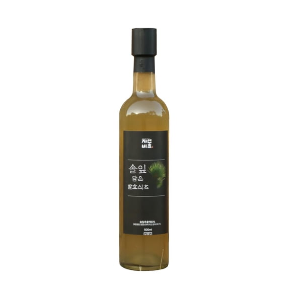 Deulsancho Korean Naturally Fermented Pine Needle Vinegar, 500 mL (16.90 oz), Naturally Brewed, No Artificial Flavors or Preservatives