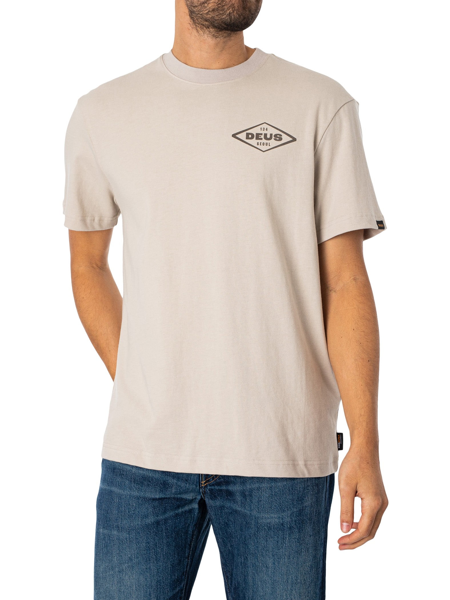 Deus Ex Machina Old Customs T-Shirt, Beige