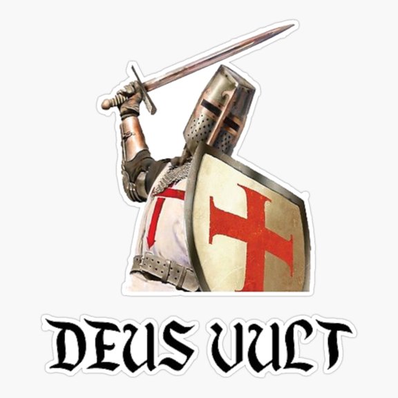 Deus Vult Sticker