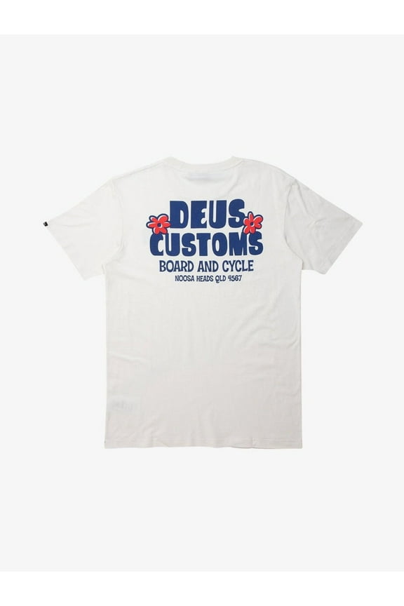 Deus ex machina Mens Drifter T-Shirt Vintage White DMS2011411D