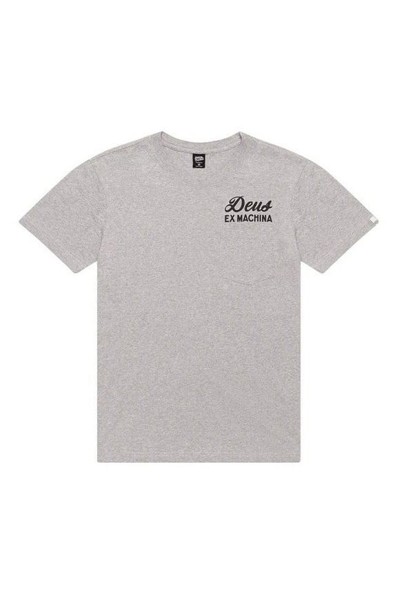 Deus ex machina Mens Venice Address T-Shirt Grey Marle DMS41065A