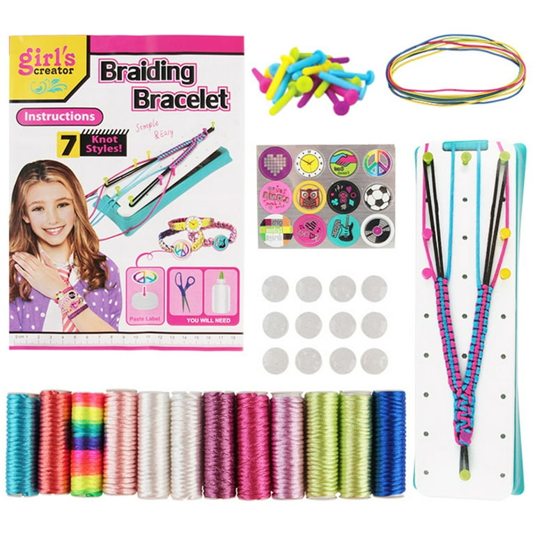 Bracelet Making Kit For Girls, Diy Braided Bracelets Craft Kits For  Birthday Christmas Gift