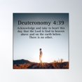 thumbnail image 1 of Deuteronomy 4:39 Poster Wall Art, Modern Wall Decor For Living Room Bedroom, 24x24 UNFRAMED, 1 of 1