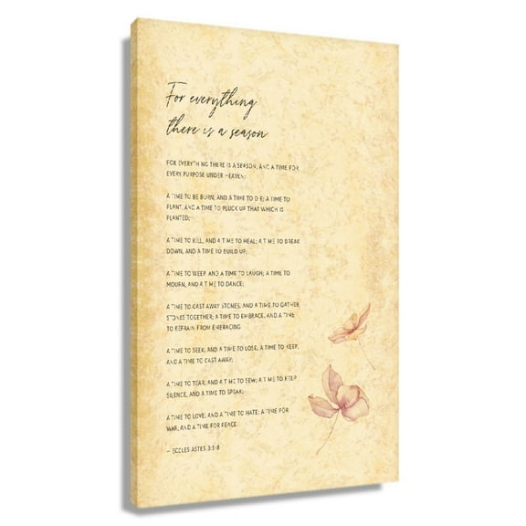 Deuteronomy 6 4-9 Bible Verse Wall Art Scripture Wall Decorative Posters Painting Prints Modern Canvas Artwork Unframed 12x18 in