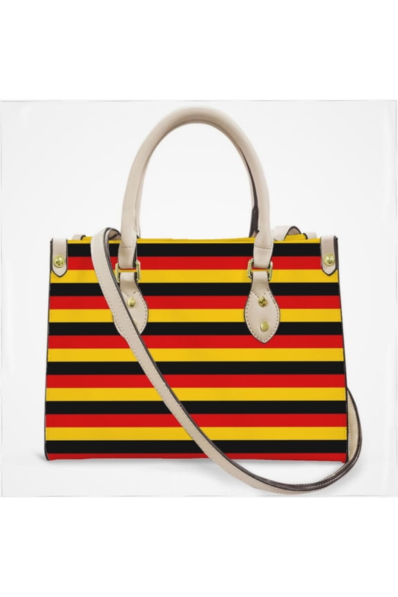 Deutsche Flagge Germany Flag Cross Body Bags For Women Small Leather Female Handbags Fashion Top-Handle Totes