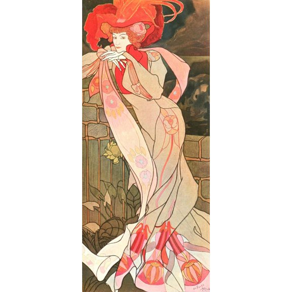 Deutsche kunst und dekoration 12 1903 Art Nouveau lady Poster Print by Georges de Feure (24 x 36)