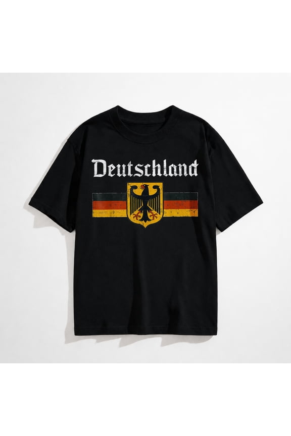Deutschland Flag Eagle Vintage German Heritage Pride T-Shirt