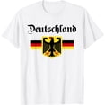 thumbnail image 1 of Deutschland Flag of german Eagle Germany German T-Shirt mens t shirt，white，women，funny，misfits，men，journey，t-shirt, 1 of 4