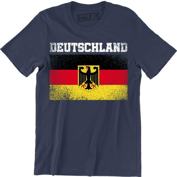 Deutschland Herren Altdeutsch mit Wappen Schwarz Germany Men's T-Shirt