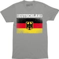 thumbnail image 1 of Deutschland Herren Altdeutsch mit Wappen Schwarz Germany Men's T-Shirt, 1 of 4