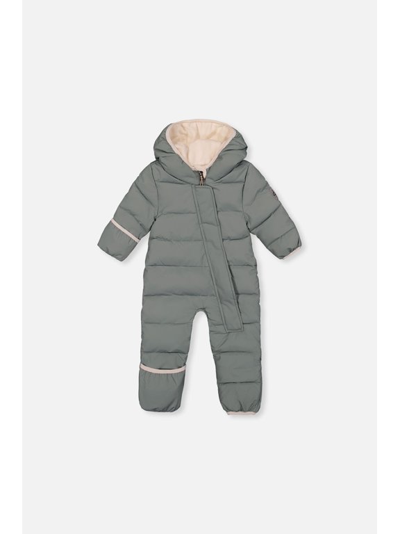 Baby Boy Baby Cloud One Piece Snowsuit Adapted For Car Seats Sage Green