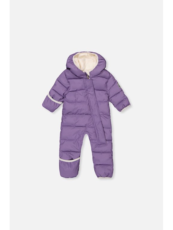 Baby Boy Baby Cloud One Piece Snowsuit Adapted For Car Seats Violet