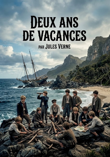Deux ans de vacances: Une aventure palpitante de Jules Verne, oÃ¹ un groupe d'enfants Ã©chouÃ©s sur une Ã®le dÃ©serte lutte p, (Paperback)