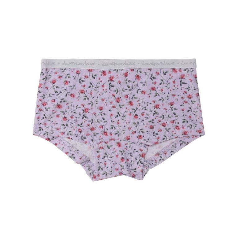 Deux Par Deux Boyshort Pantie - Little Flowers Deux Par Deux Boyshort Pantie - Little Flowers